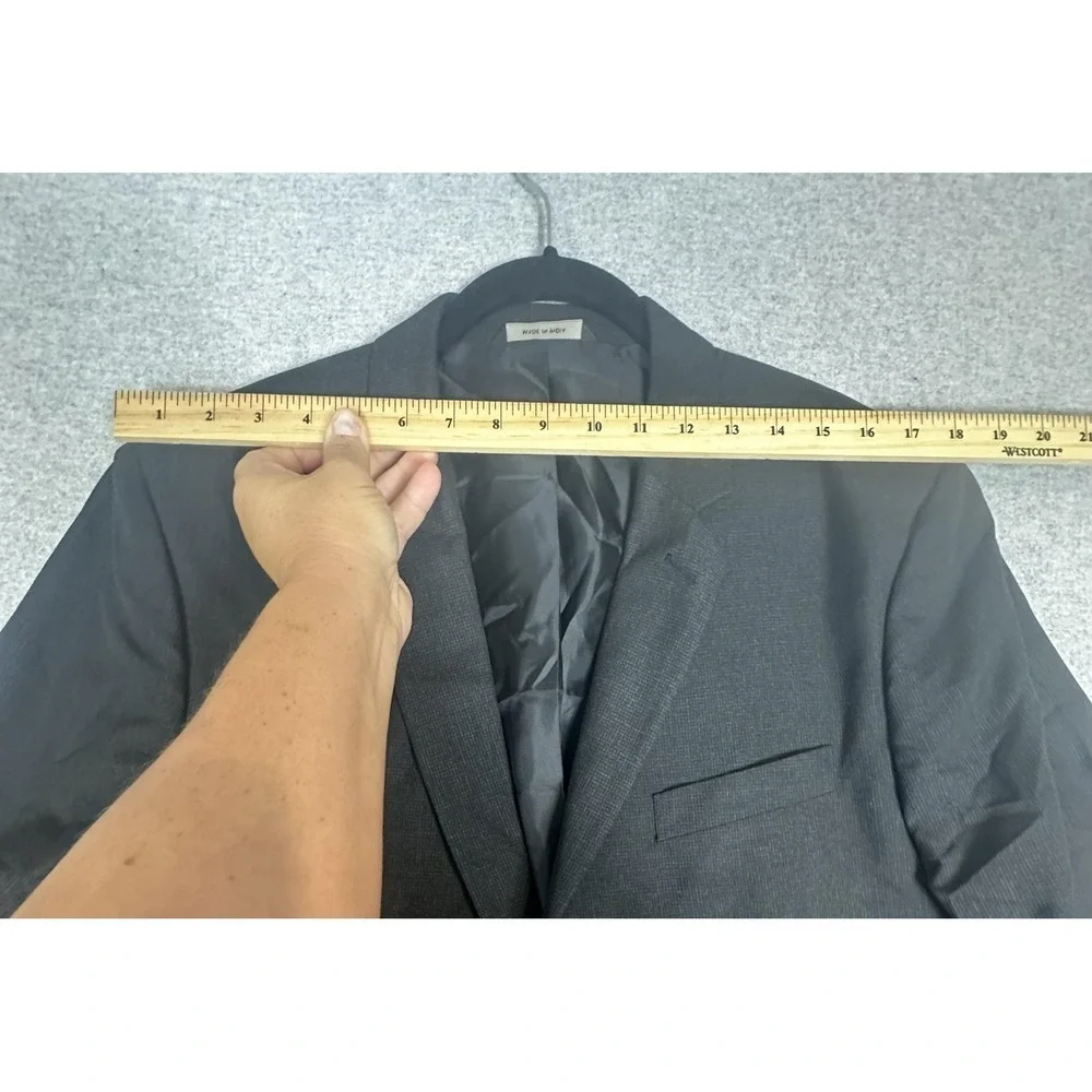 Banana Republic Blazer Mens‎ 44 Regular Charcoal Tailored Slim Fit Two Button